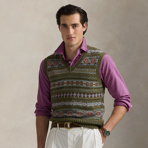 Fair Isle Linen-Blend Jumper Waistcoat - Polo Ralph Lauren - Modalova