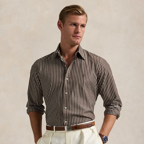 Custom Fit Striped Stretch Poplin Shirt - Polo Ralph Lauren - Modalova