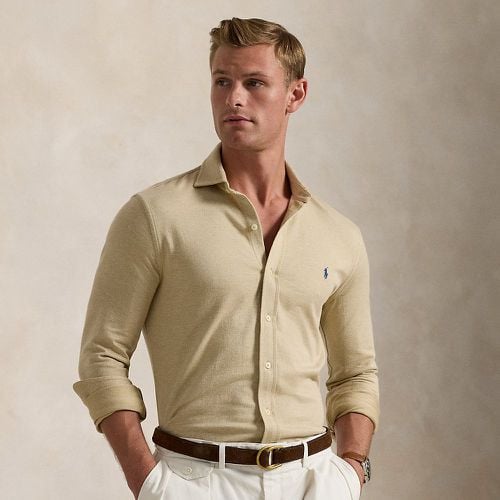 Herringbone Jersey Shirt - Polo Ralph Lauren - Modalova