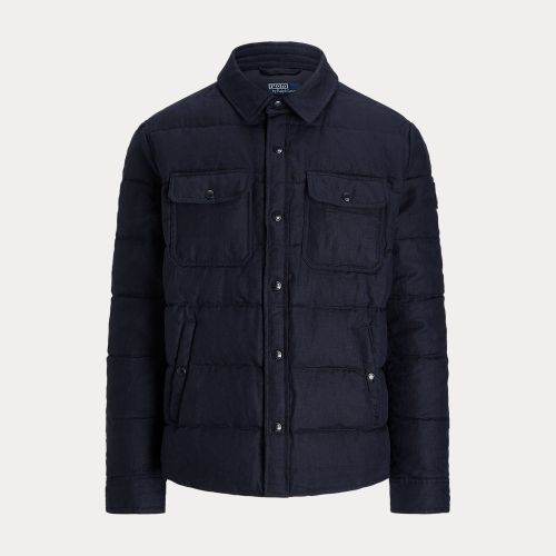 Quilted Linen Down Jacket - Polo Ralph Lauren - Modalova