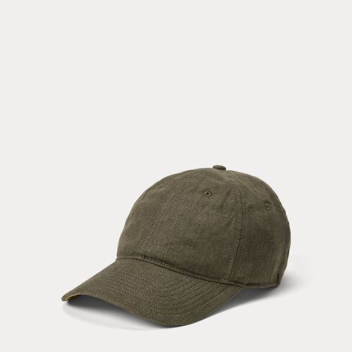 Linen Herringbone Ball Cap - Polo Ralph Lauren - Modalova