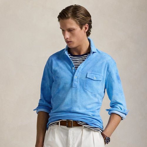 Garment-Dyed Mesh Polo Shirt - Polo Ralph Lauren - Modalova