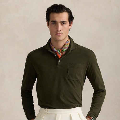 Classic Fit Sueded Jersey Polo Shirt - Polo Ralph Lauren - Modalova