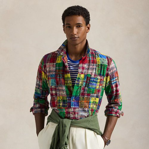 Classic Fit Patchwork Madras Camp Shirt - Polo Ralph Lauren - Modalova