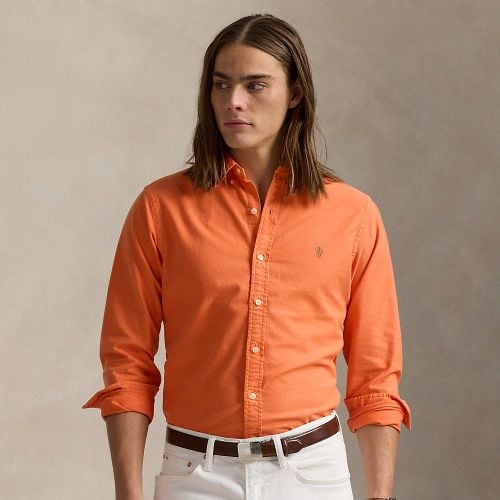 Slim Fit Garment-Dyed Oxford Shirt - Polo Ralph Lauren - Modalova