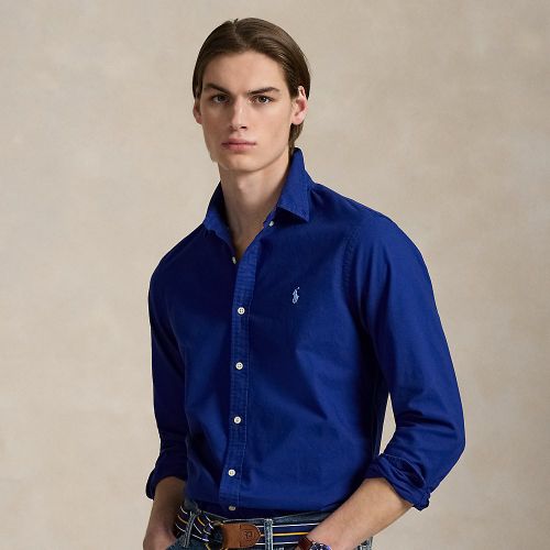 Slim Fit Garment-Dyed Oxford Shirt - Polo Ralph Lauren - Modalova