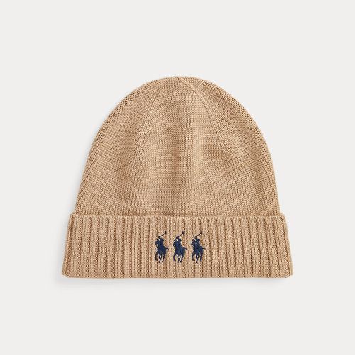 Triplicate Pony Washable Wool Beanie - Polo Ralph Lauren - Modalova