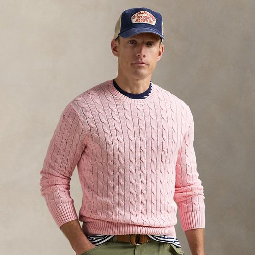 Cable-Knit Cotton Crewneck Jumper - Polo Ralph Lauren - Modalova