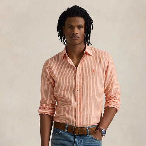 Custom Fit Striped Linen Shirt - Polo Ralph Lauren - Modalova