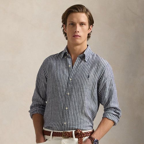 Custom Fit Striped Linen Shirt - Polo Ralph Lauren - Modalova