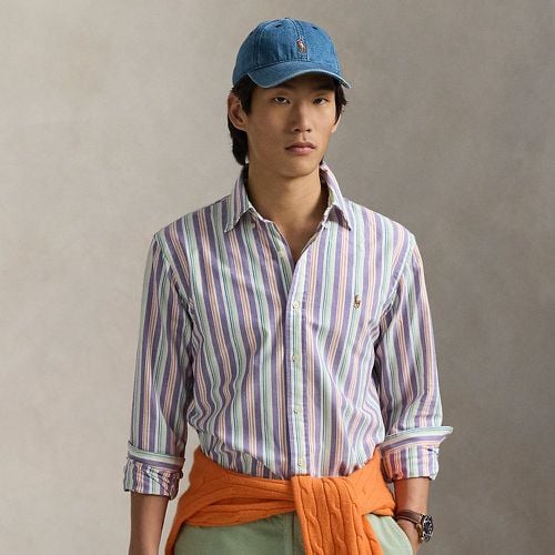 Custom Fit Striped Oxford Shirt - Polo Ralph Lauren - Modalova