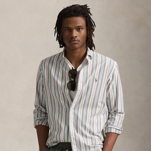 Custom Fit Striped Oxford Shirt - Polo Ralph Lauren - Modalova