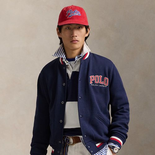 Letterman-Logo Fleece Baseball Jacket - Polo Ralph Lauren - Modalova