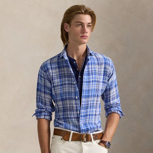 Classic Fit Plaid Linen Shirt - Polo Ralph Lauren - Modalova