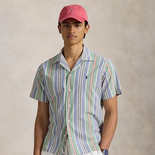 Classic Fit Striped Chambray Camp Shirt - Polo Ralph Lauren - Modalova