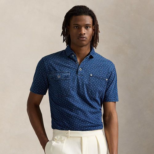 Classic Fit Indigo Jersey Polo Shirt - Polo Ralph Lauren - Modalova