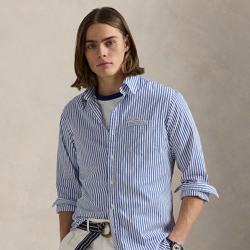 Classic Fit Repaired Poplin Shirt - Polo Ralph Lauren - Modalova