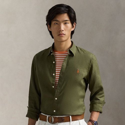 Slim Fit Linen Shirt - Polo Ralph Lauren - Modalova