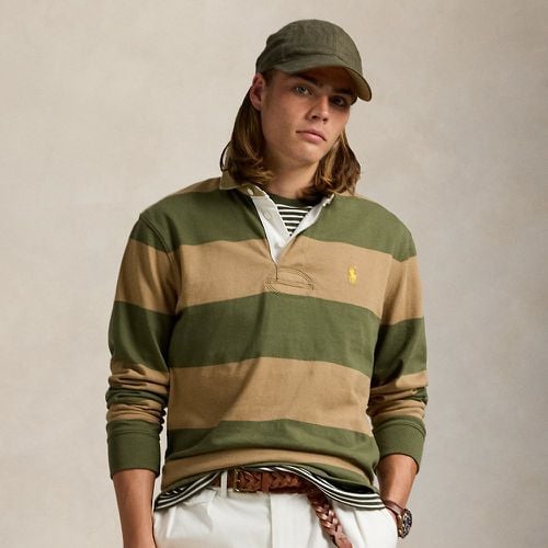 Classic Fit Khaki-Collar Rugby Shirt - Polo Ralph Lauren - Modalova