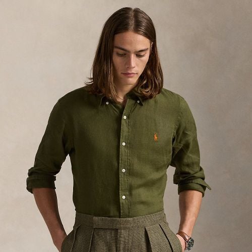 Slim Fit Linen Shirt - Polo Ralph Lauren - Modalova