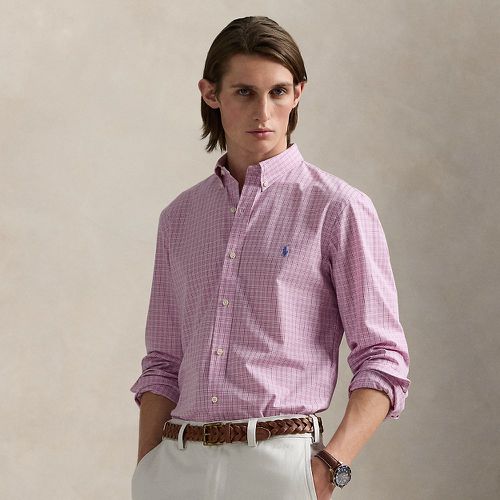 Custom Fit Checked Stretch Poplin Shirt - Polo Ralph Lauren - Modalova