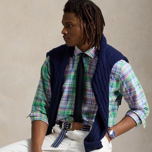 Custom Fit Plaid Oxford Shirt - Polo Ralph Lauren - Modalova