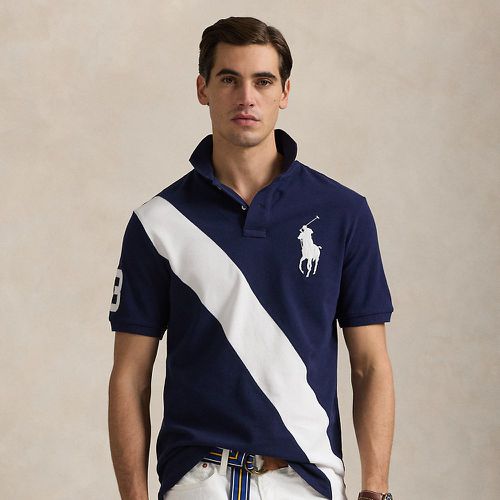 Custom Slim Fit Big Pony Mesh Polo Shirt - Polo Ralph Lauren - Modalova