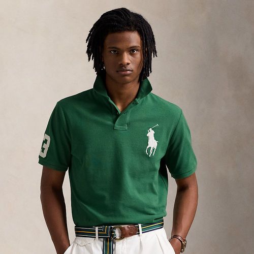 Custom Slim Fit Big Pony Mesh Polo Shirt - Polo Ralph Lauren - Modalova