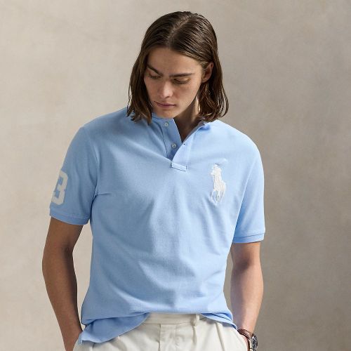 Custom Slim Fit Big Pony Mesh Polo Shirt - Polo Ralph Lauren - Modalova