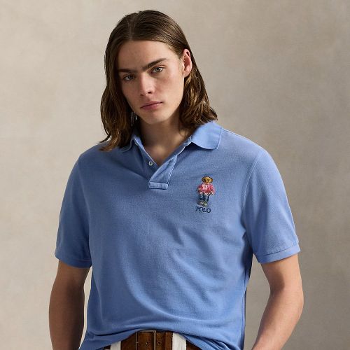 Custom Slim Polo Bear Mesh Polo Shirt - Polo Ralph Lauren - Modalova