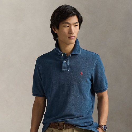 Classic Fit Indigo Mesh Polo Shirt - Polo Ralph Lauren - Modalova