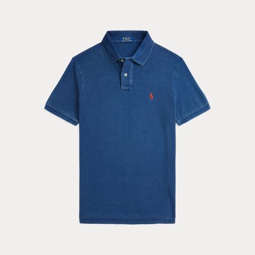 Custom Slim Fit Indigo Mesh Polo Shirt - Polo Ralph Lauren - Modalova