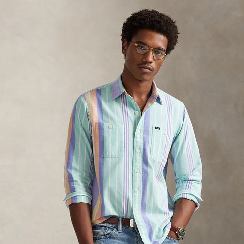 Custom Fit Striped Oxford Workshirt - Polo Ralph Lauren - Modalova