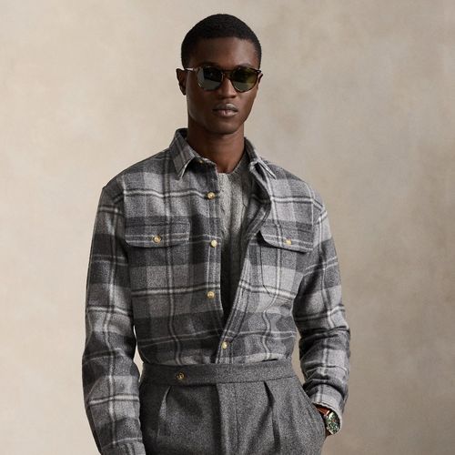 Classic Fit Plaid Wool Workshirt - Polo Ralph Lauren - Modalova