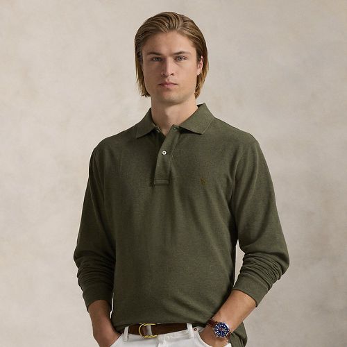 Mesh Long-Sleeve Polo Shirt - Big & Tall - Modalova