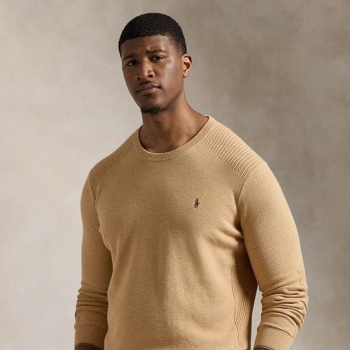 Cotton Seed-Stitched Crewneck Jumper - Big & Tall - Modalova