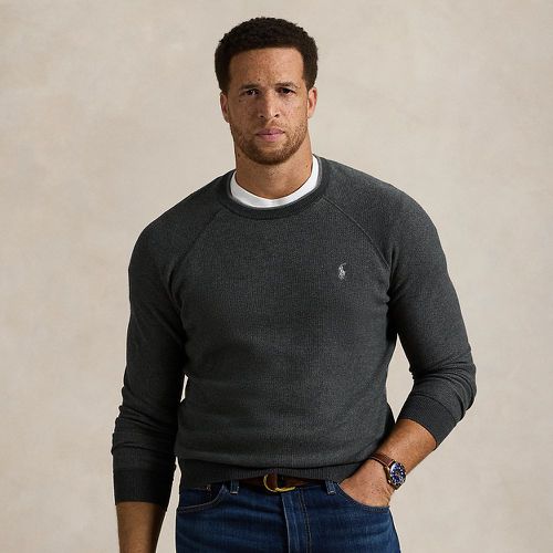 Textured Cotton Crewneck Jumper - Big & Tall - Modalova