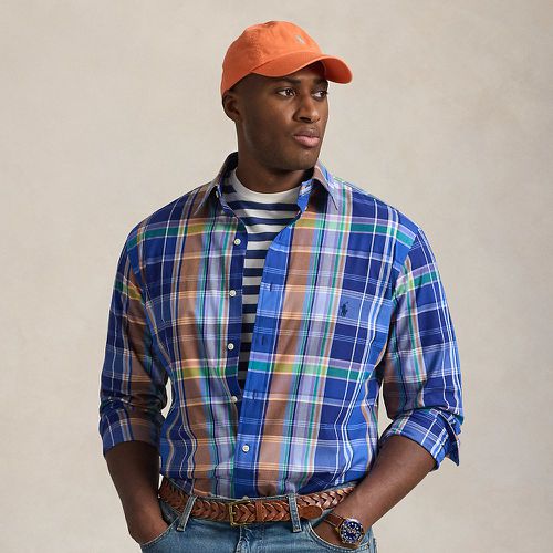 Plaid Stretch Poplin Shirt - Big & Tall - Modalova