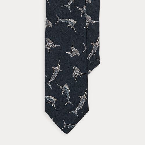 Marlin-Print Silk-Linen Serge Tie - Polo Ralph Lauren - Modalova