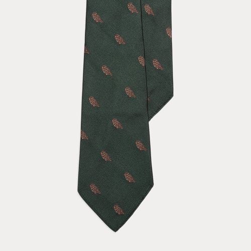 Vintage-Inspired Owl Silk Repp Tie - Polo Ralph Lauren - Modalova