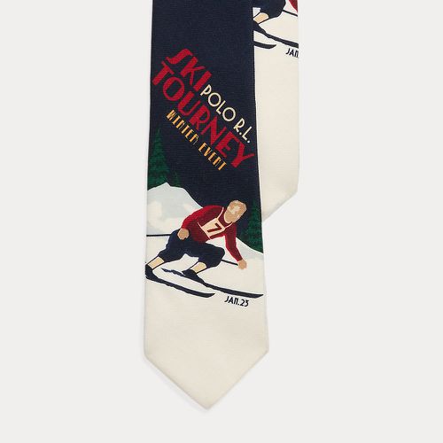 Skier-Print Wool Challis Tie - Polo Ralph Lauren - Modalova