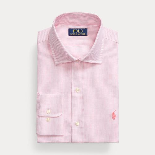 Custom Fit Striped Linen Shirt - Polo Ralph Lauren - Modalova