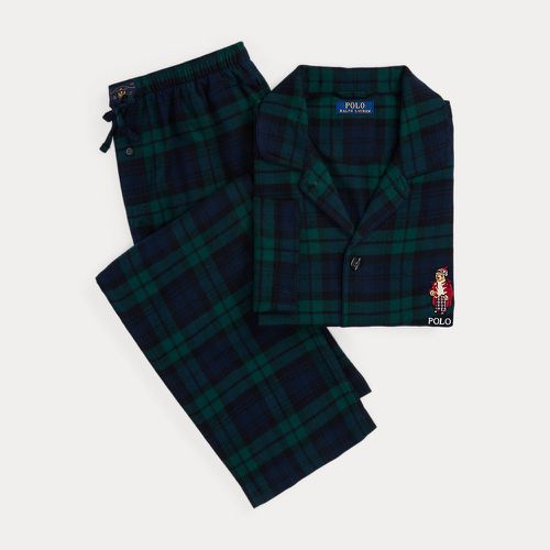 Polo Bear Plaid Flannel Pyjama Set - Polo Ralph Lauren - Modalova