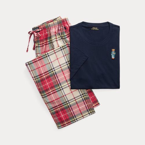 Polo Bear & Plaid Cotton Sleep Set - Polo Ralph Lauren - Modalova