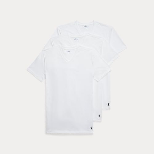 Cotton V-Neck Undershirt 3-Pack - Polo Ralph Lauren - Modalova