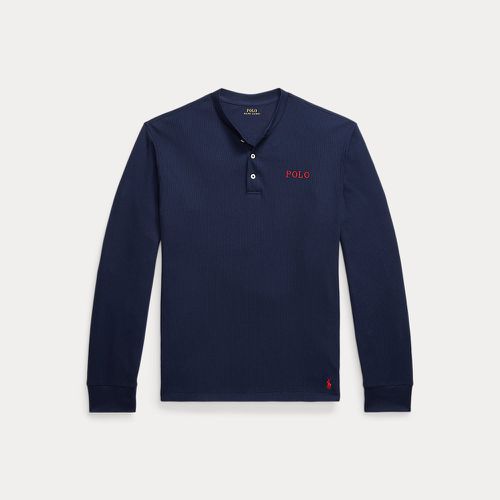 Waffle-Knit Henley Sleep Shirt - Polo Ralph Lauren - Modalova