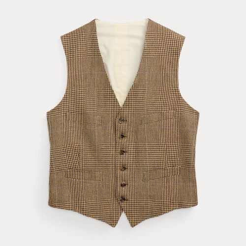 Glen Plaid Linen Vest - Polo Ralph Lauren - Modalova