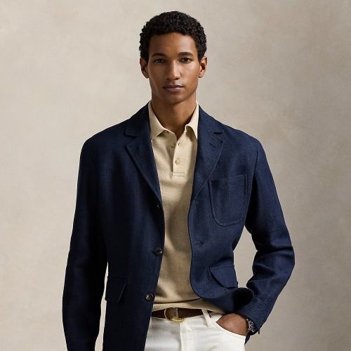 Tailored Linen-Cotton Herringbone Jacket - Polo Ralph Lauren - Modalova