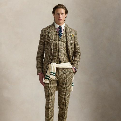 Polo Tailored Glen Plaid Suit Jacket - Polo Ralph Lauren - Modalova