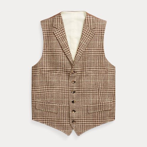 Glen Plaid Linen-Silk Waistcoat - Polo Ralph Lauren - Modalova